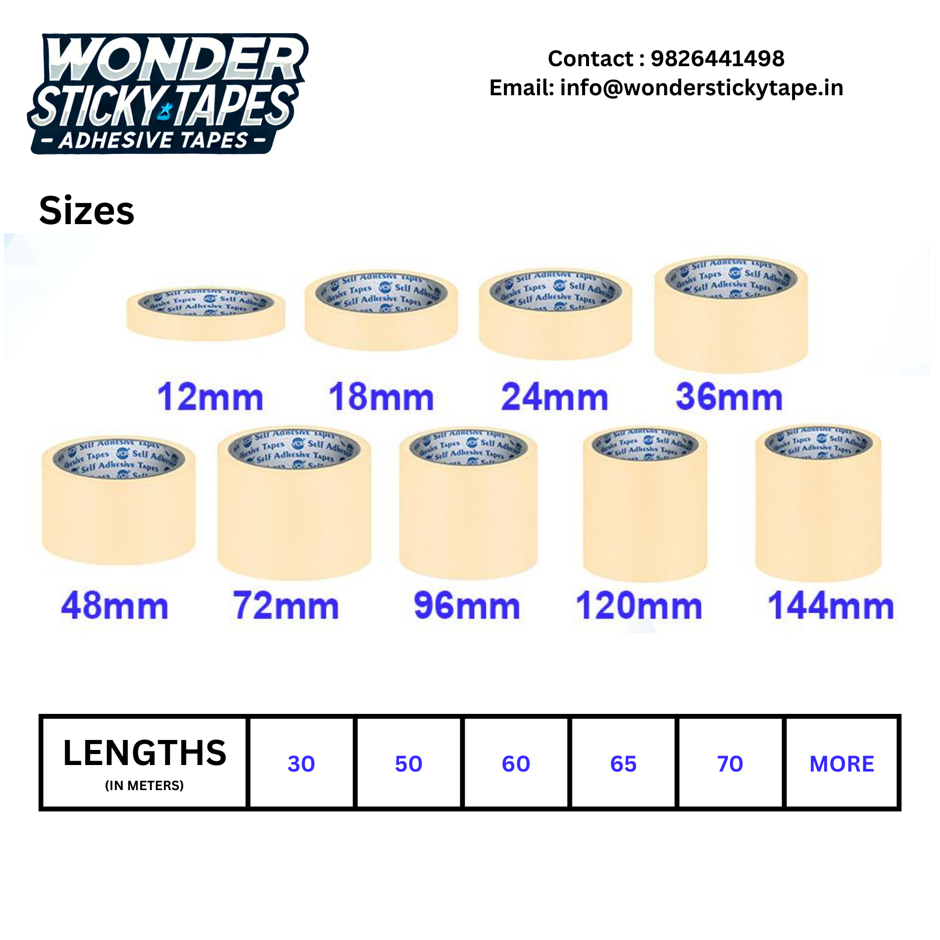 Sizing Matrix Chart Thumbnail
